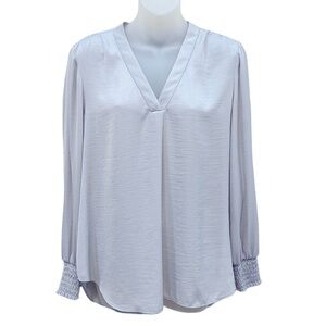 ALFANI Blouse Long Sleeve V-Neck SZ M